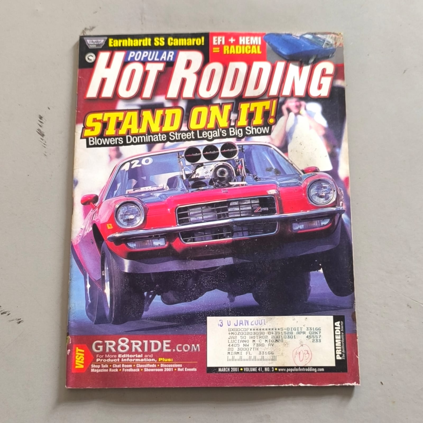Revistas Popular Hot Rodding (lote com 4, início dos anos 2000)
